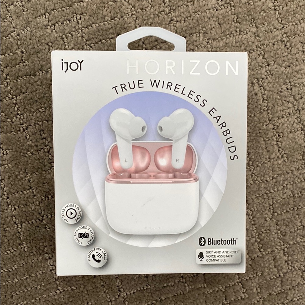 Horizon True Wireless Earbuds - White and Pink